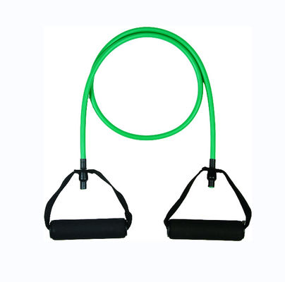 Green Foam Handles Gym Crossfit Equipment TPE Resistance Exercise Band